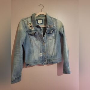 Wax Jeans Light Distressed Jean Jacket